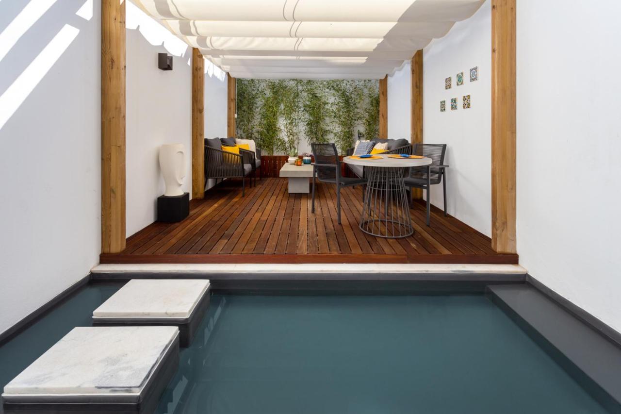 Stupendo- Two Rooms, Patio With Refreshing Pond-Center-Air Conditioning-Free Park Лісабон Екстер'єр фото
